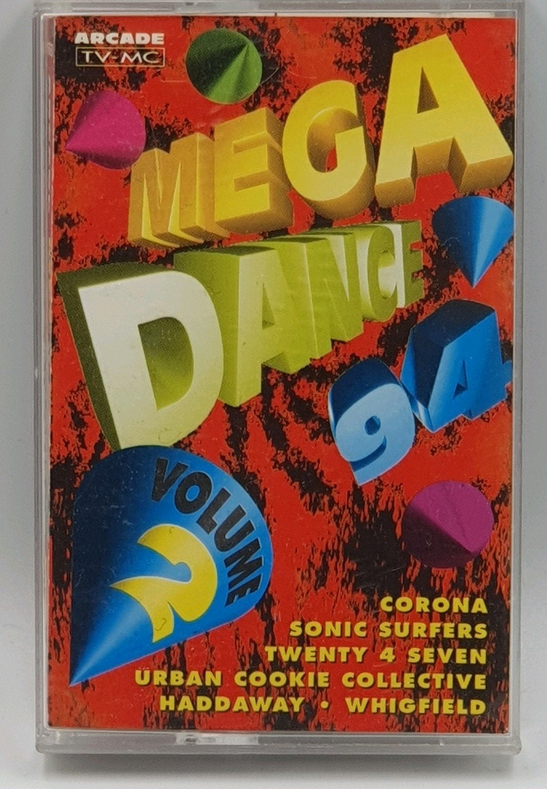 Te koop: Mega Dance 94 Volume 2 Cassette Tape (Arcade), Gebruikt, 1 bandje, Dance, Ophalen of Verzenden