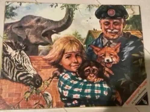 Puzzel lotje in de dierentuin 80 stukjes in doo, Verzenden, Meer dan 50 stukjes, Gebruikt, 6 jaar of ouder