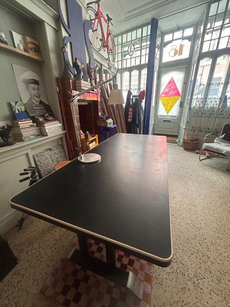 Gispen tafel, Huis en Inrichting, Ophalen, Gebruikt, Retro Gispen, 50 tot 100 cm