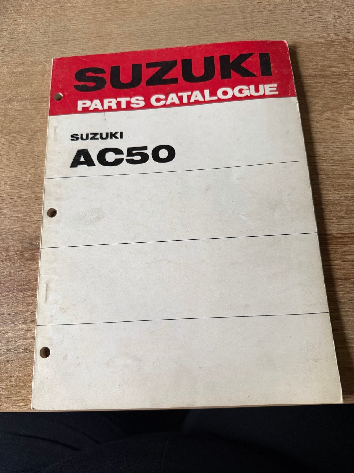 Suzuki AC50 Onderdelencatalogus - Origineel, Ophalen of Verzenden, Gebruikt