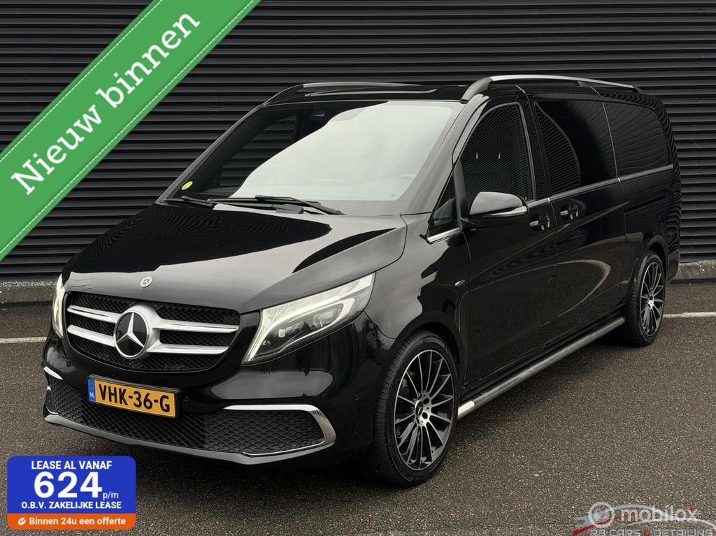 Mercedes V-klasse 250d Extra Lang DC AMG, Camera, Ambient., Gebruikt, Euro 6, 2000 kg, Zwart