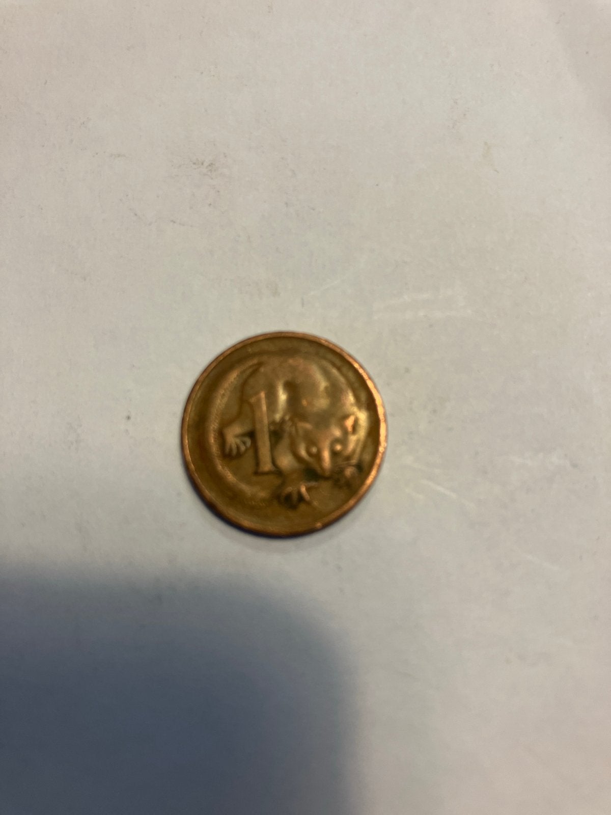 Australische 1 cent munt met buidelmuis 1971, Verzenden, Zuid-Azië, Losse munt