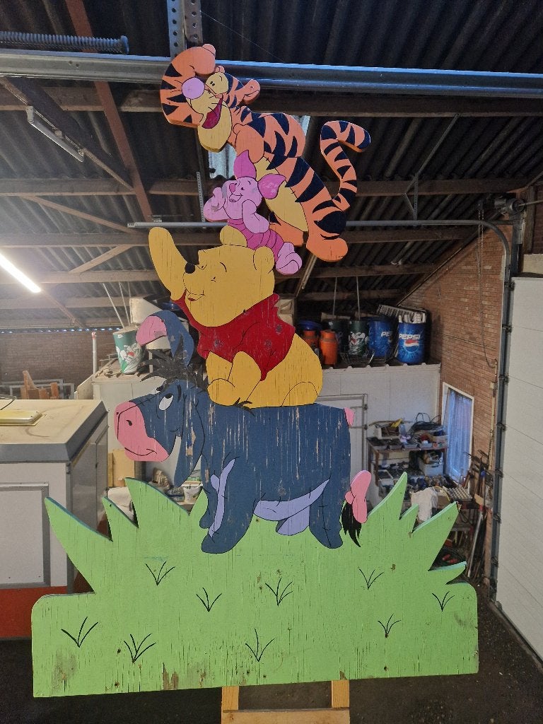 Te koop geboortebord Winnie the pooh and friends, Ophalen, Gebruikt, Geboortebord