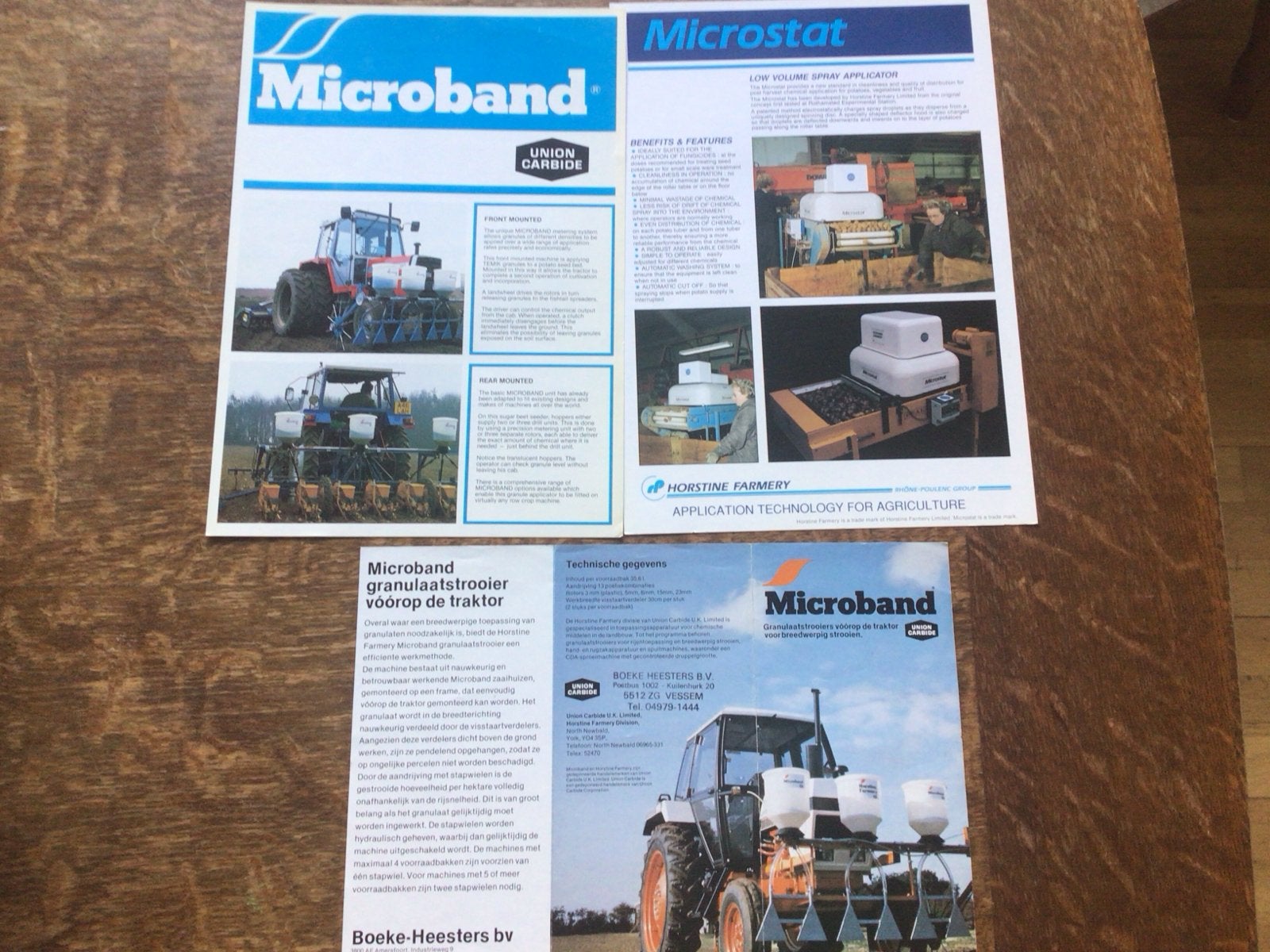 Microband & Microstat folders - Granulaatstrooier/Spuit, Ophalen of Verzenden, Gelezen, Folder