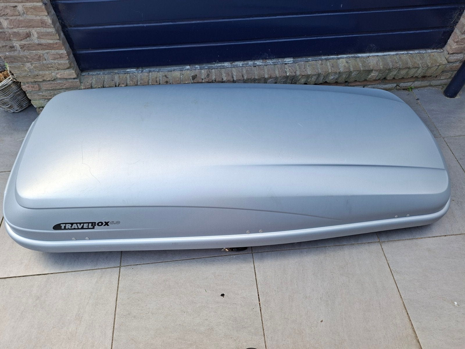 Hapro Halfords Travelbox 6.0 Dakkoffer met Dakdragers, Ophalen, Gebruikt