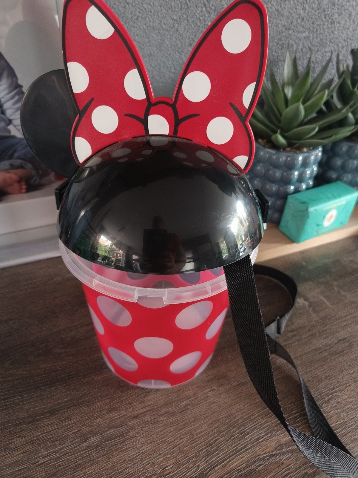 Disneyland Paris popcorn Bucket Minnie Mouse, Ophalen of Verzenden, Mickey Mouse, Zo goed als nieuw