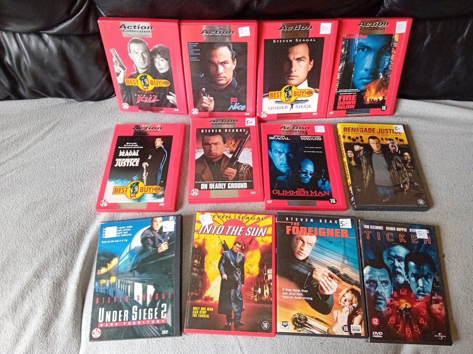 DE BESTE AKTIE FILMS VAN STEVEN SEGAL  €5 EURO PER STUK, Vanaf 16 jaar, Ophalen of Verzenden, Zo goed als nieuw