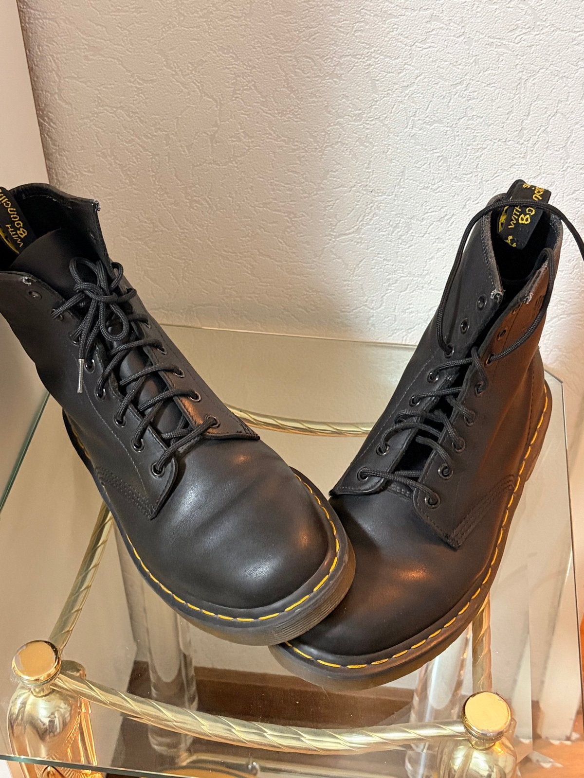 Dr. Martens 1460 Smooth Leer Laarzen Zwart, Ophalen of Verzenden, Zo goed als nieuw, Zwart