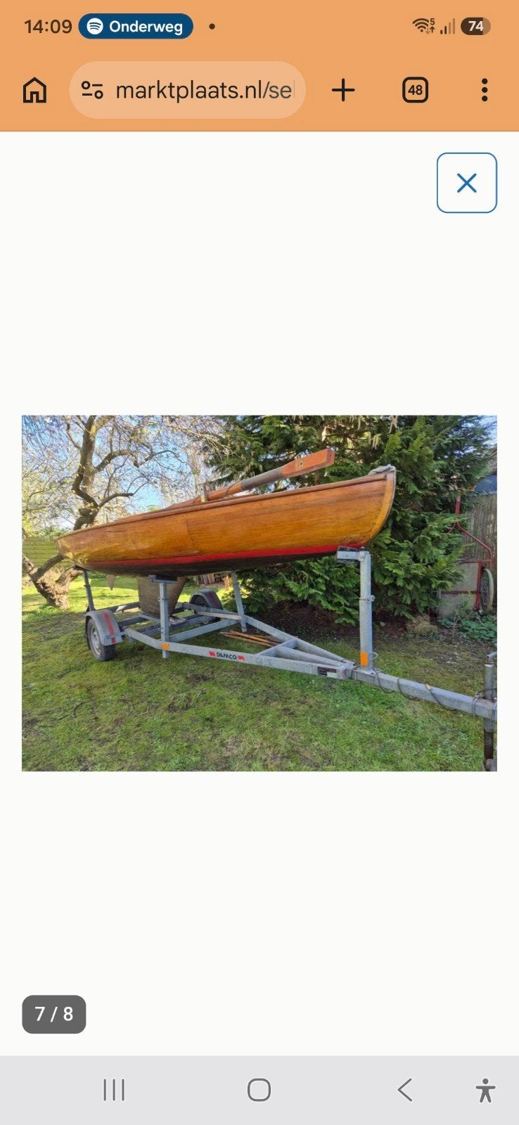 Zeilboot 16², Ophalen, Gebruikt, 16m² klasse, 80 cm