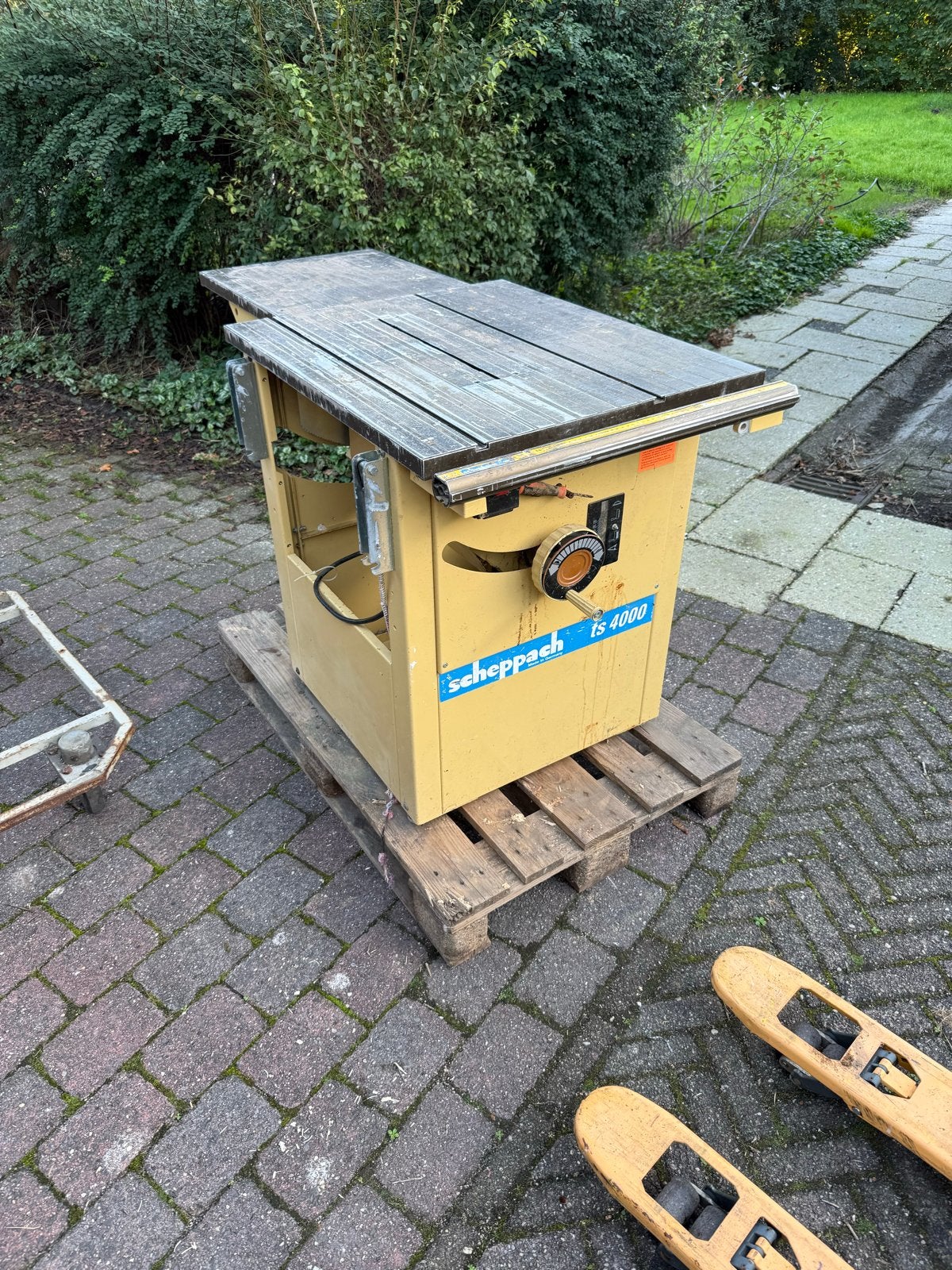 Scheppach TS4000 Tafelzaag - Defect voor onderdelen/opknap, Ophalen, Gebruikt, Cirkelzaag