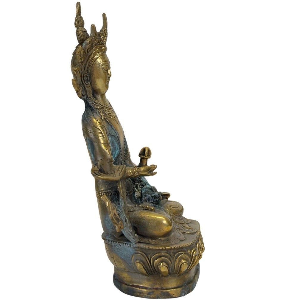 Amitayus – messing – Tibetaans stijl, Tibet, Ophalen of Verzenden, Beeld, Metaal