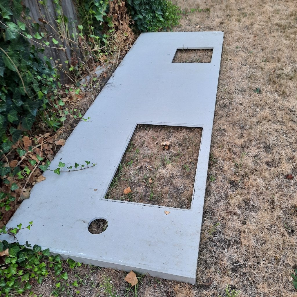 Aanrechtblad composiet, Huis en Inrichting, Ophalen, Zo goed als nieuw, 200 cm of meer, 50 tot 75 cm