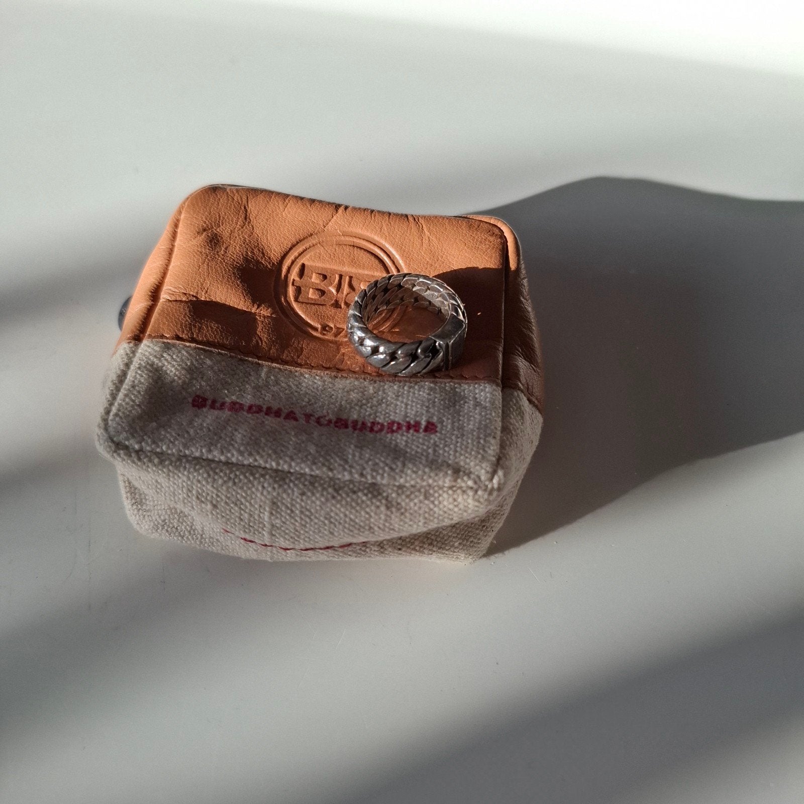 Buddha to buddha ring Ben small, Ophalen of Verzenden, Dame of Heer, Zilver, Zilver