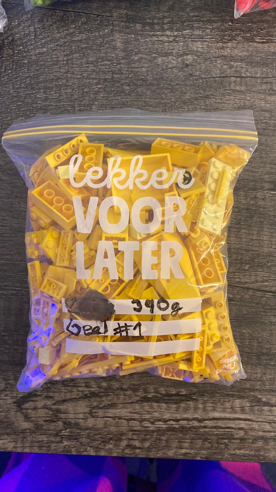 390 Gram Gele LEGO steentjes, Ophalen of Verzenden, Gebruikt
