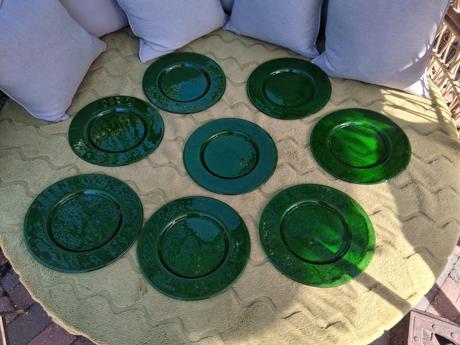 Vintage Villeroy & Boch Groene Onderborden (8 stuks), Ophalen