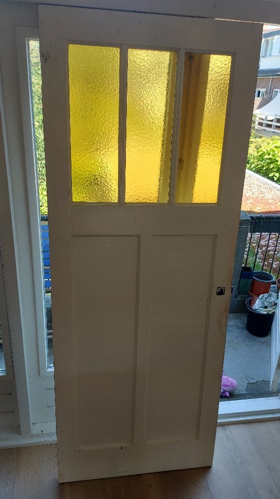 Te koop: 3 stuks Bruynzeel paneeldeuren, Ophalen, Gebruikt, 80 tot 100 cm, Binnendeur