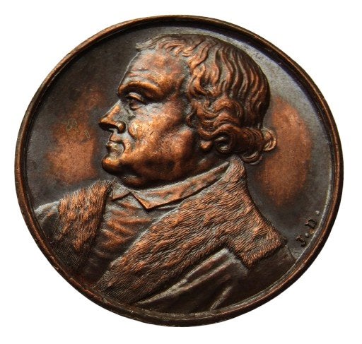 ** Plaquette  Maarten Luther (1483–1546) **, Postzegels en Munten, Verzenden, Overige materialen, Buitenland