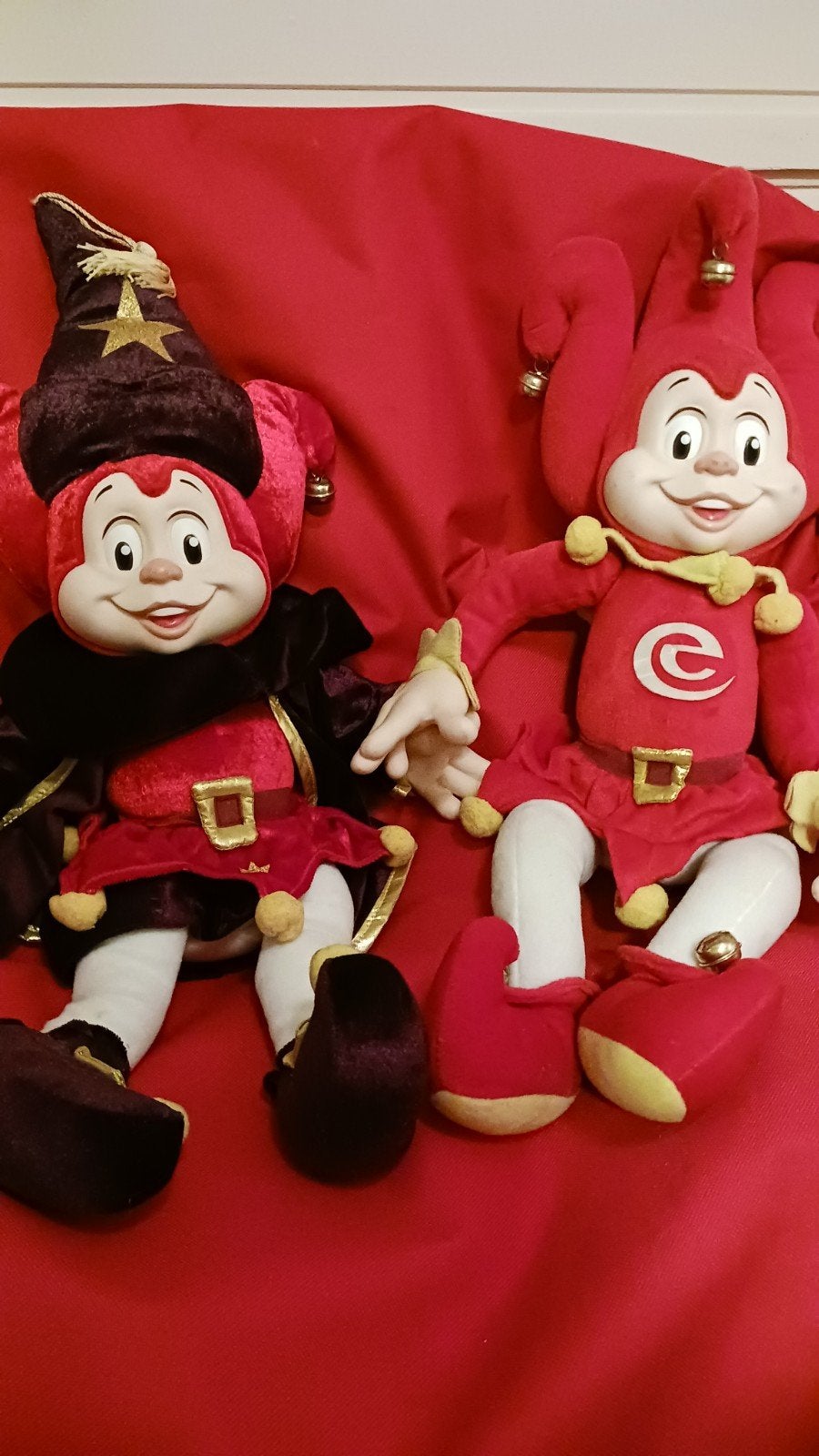 Efteling Pardoes poppen +/- 50cm lang, Ophalen of Verzenden, Zo goed als nieuw, Beeldje of Poppetje