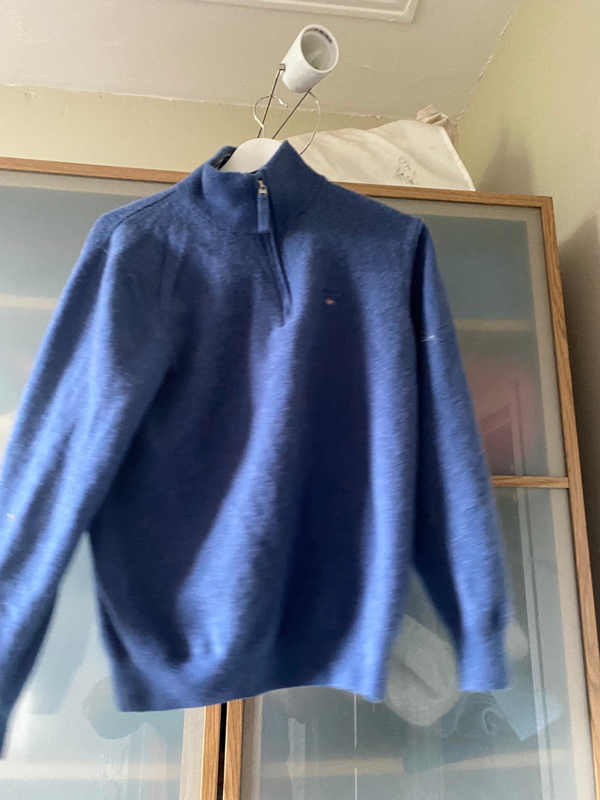 Gant heren trui, Ophalen of Verzenden, Zo goed als nieuw, Maat 52/54 (L), Blauw