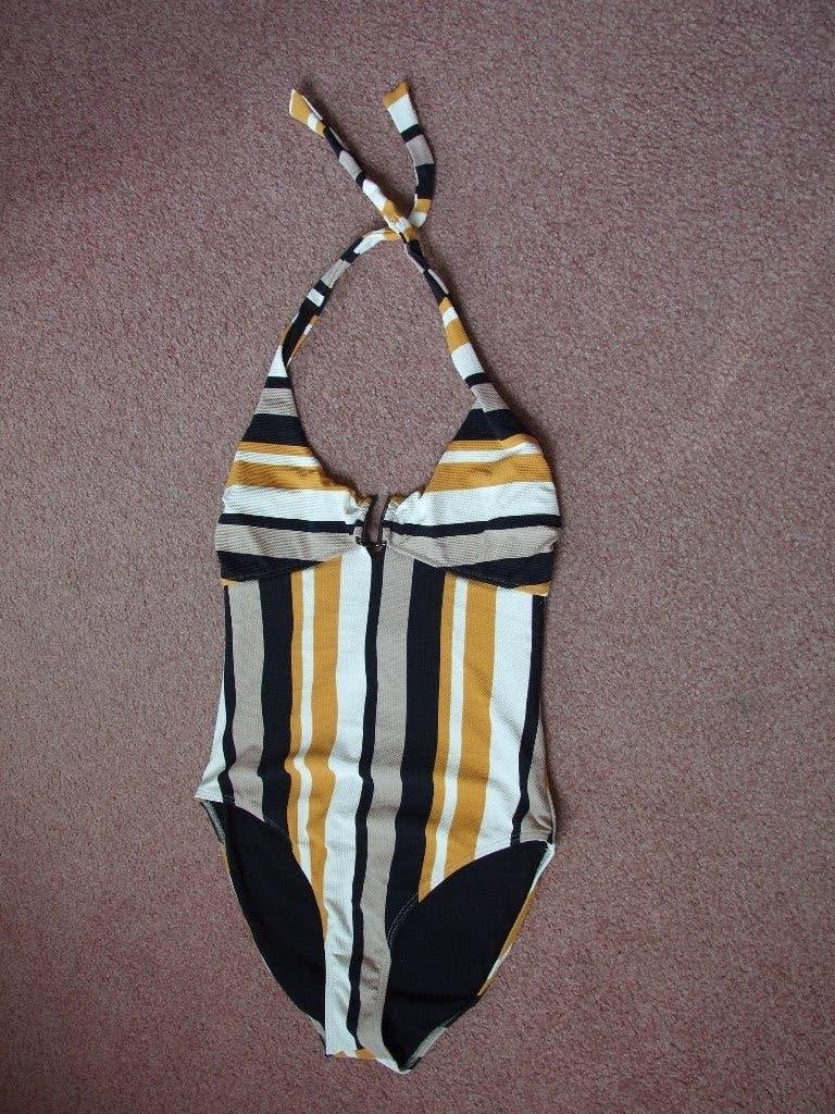 Cyell nieuw gestreept halter badpak maat 40 B, Meerkleurig, Nieuw, Badpak, Ophalen of Verzenden