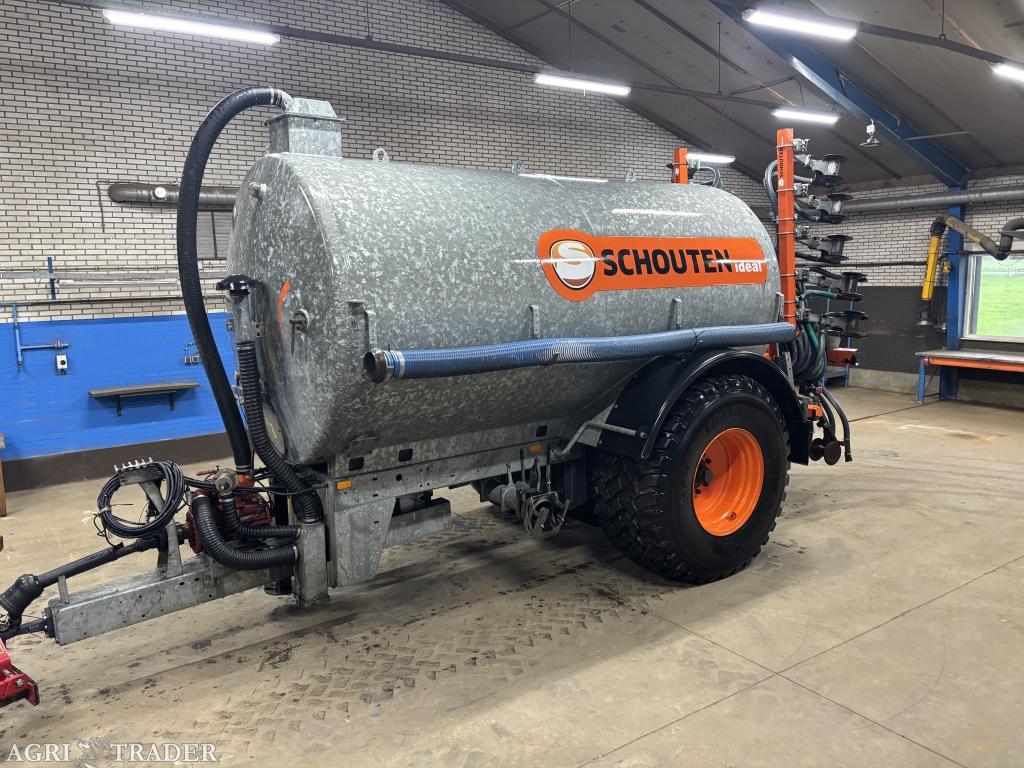 Schouten mesttank 13 m3 met liftas en zodebemester, Ophalen, Gewasbescherming en Bemesting, -, Akkerbouw