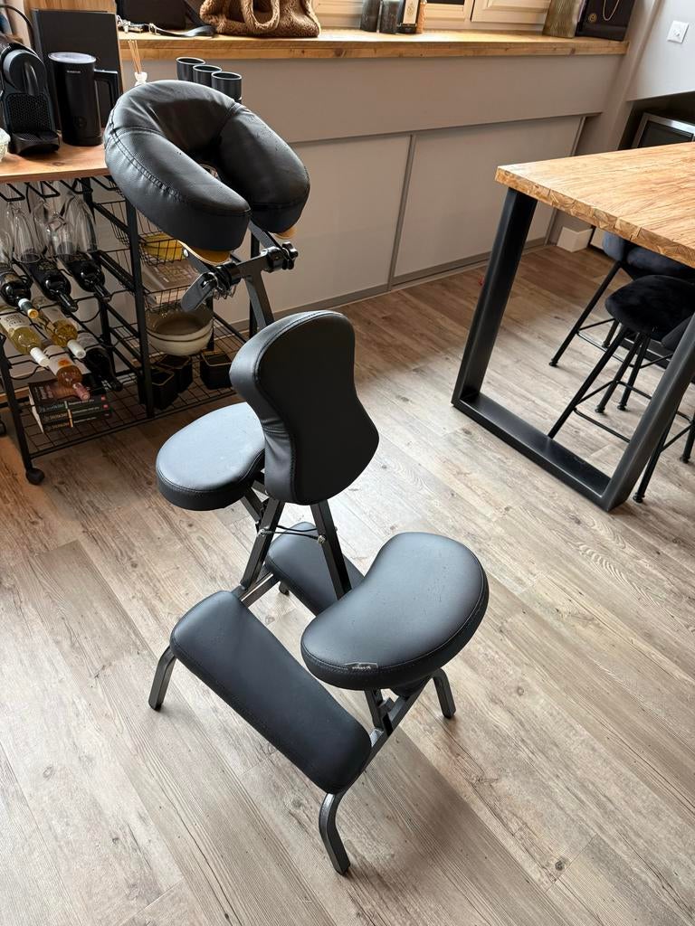 Zwarte Physa massagestoel, Sport en Fitness, Massageproducten, Ophalen of Verzenden, Gebruikt, Massagestoel of Kussen