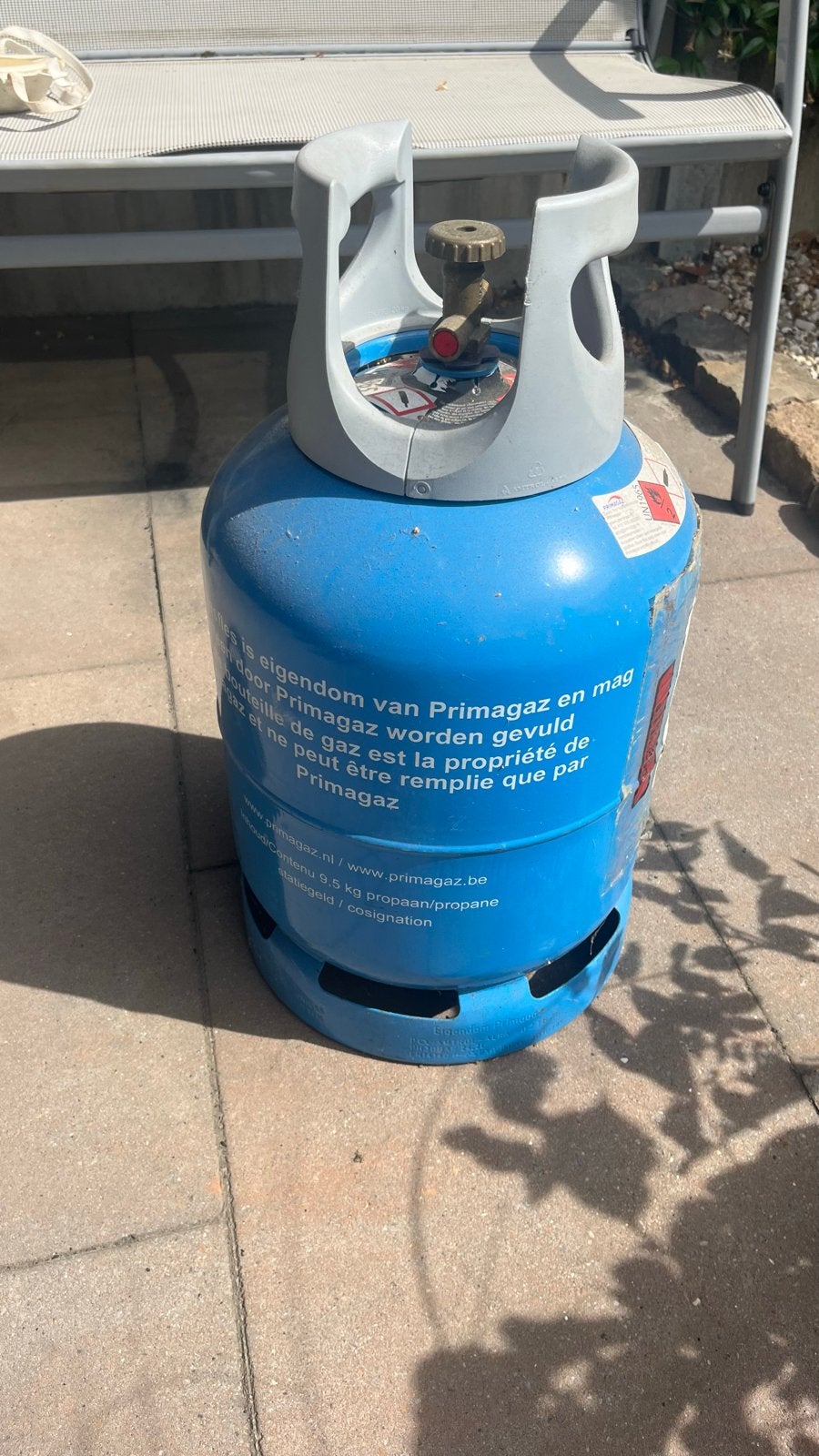 Primagaz gasfles 10 kg inruil met statiegeld - bijna vol, Ophalen, Zo goed als nieuw