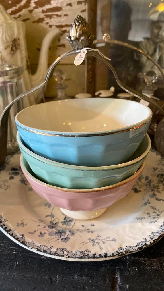 3 Spoelkommen, Antiek en Kunst, Antiek | Servies los, Ophalen of Verzenden