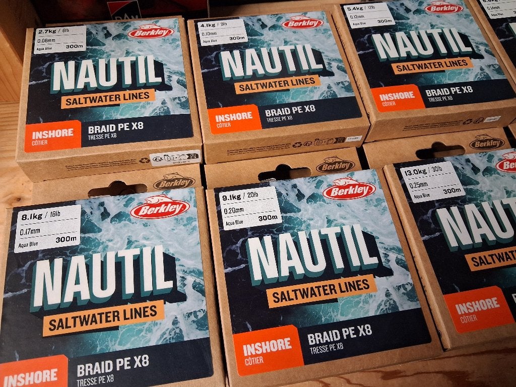 300m Berkley Nautil Inshore X8 PE-Braid (8 diameters)