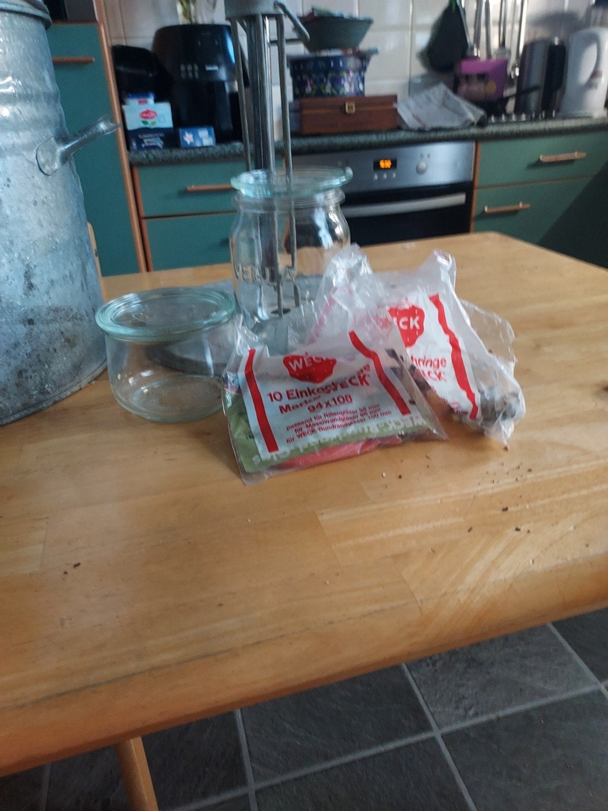Weken ketel met toebehoren, Ophalen