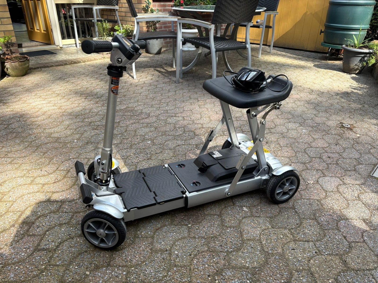 Inklapbare Scootmobiel Vermeiren Alya Zilvergrijs, Diversen, Brommobielen en Scootmobielen, Ophalen, 10 km/u of minder, Zo goed als nieuw