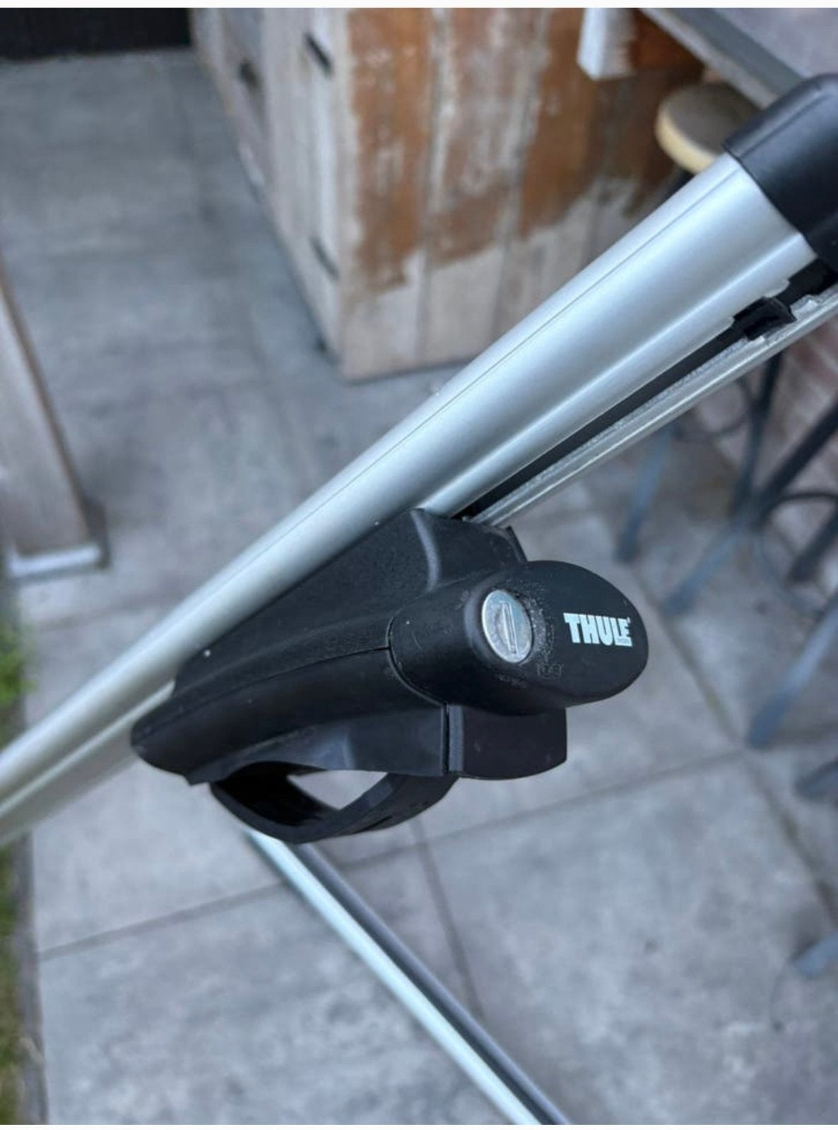 Te koop een set thule dakdragers ( wings ), Auto diversen, Dakdragers, Ophalen, Zo goed als nieuw