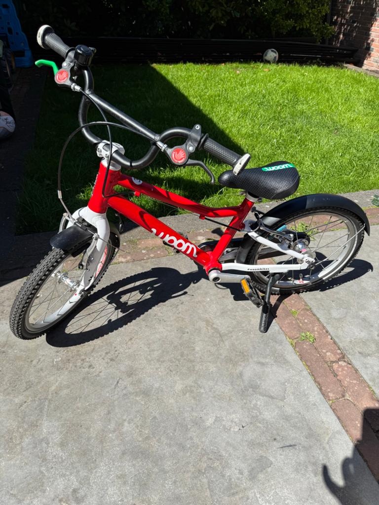 WOOM 3 GO automagic 16 inch kinderfiets, Ophalen of Verzenden, Gebruikt, 16 tot 20 inch