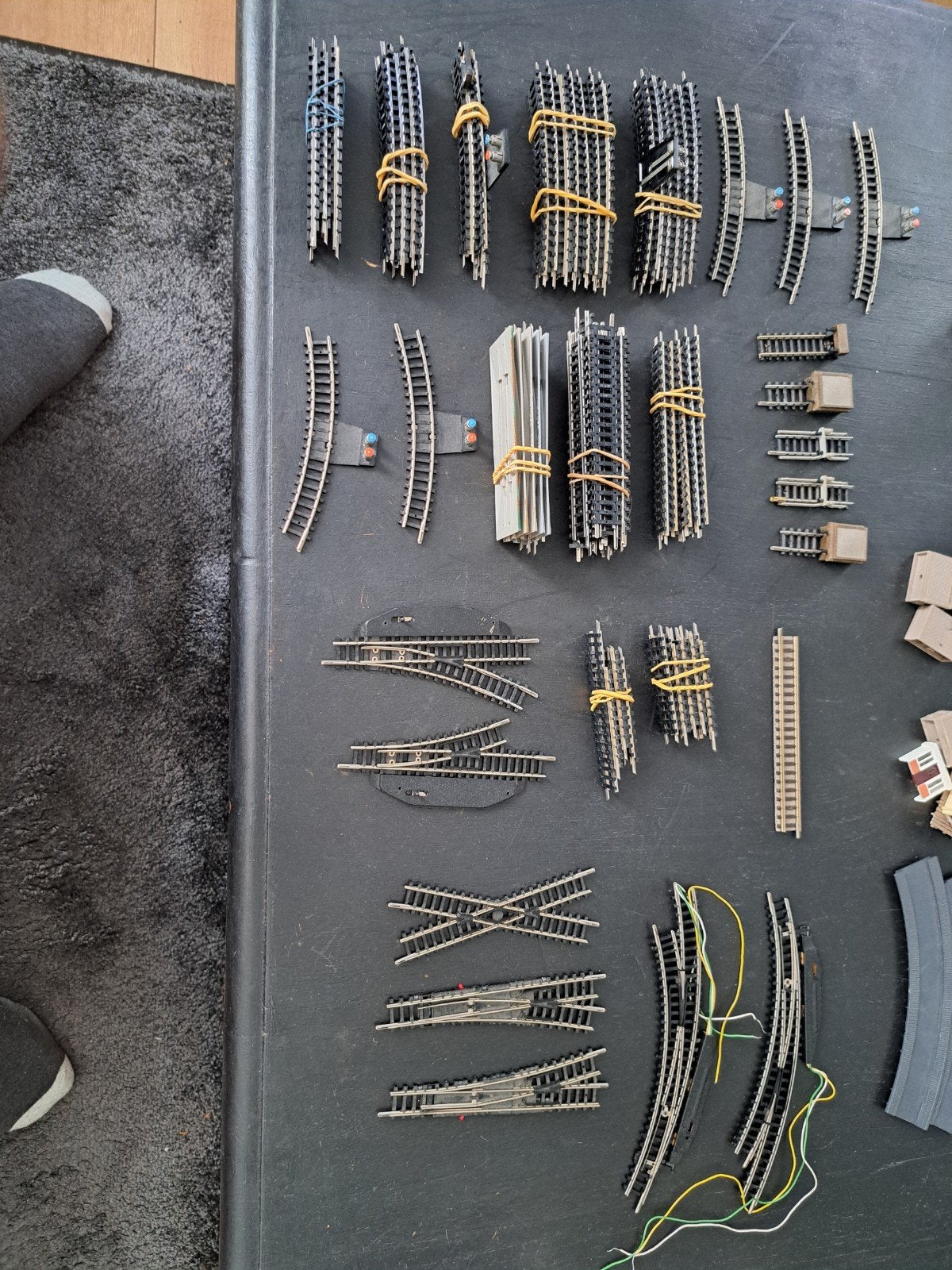 Partij minitrix rails, Hobby en Vrije tijd, Modeltreinen | N-Spoor, Gebruikt, Gelijkstroom, Trix, Rails