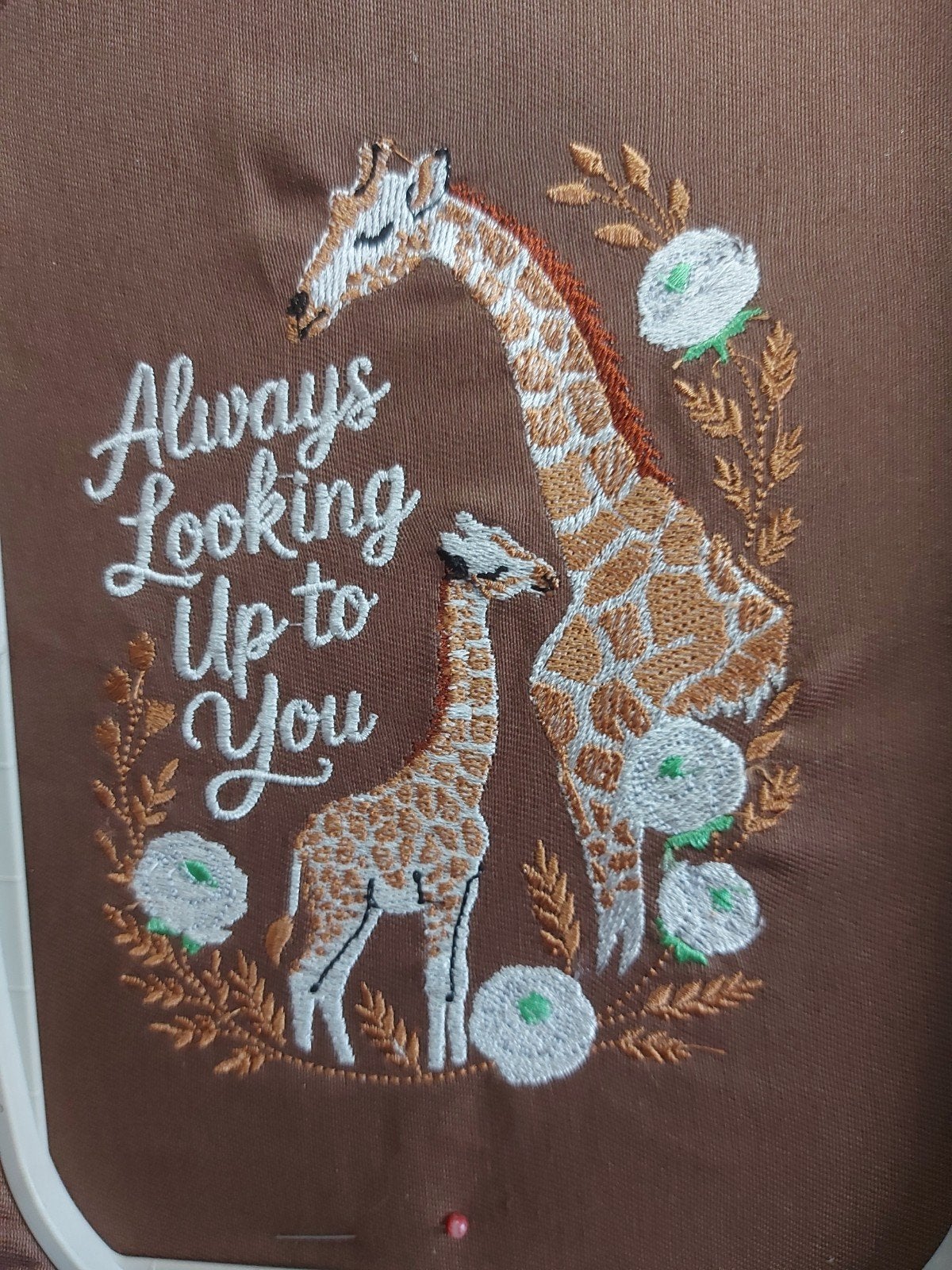 geborduurde giraffen met mooie tekst, Ophalen of Verzenden, Nieuw
