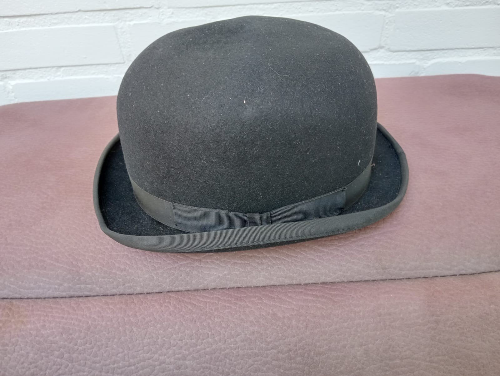 Vintage Woodrow Piccadilly London Bolhoed - Maat 6 3/4, Kleding | Dames, Hoeden en Petten, Woodrow Piccadilly London, Ophalen of Verzenden