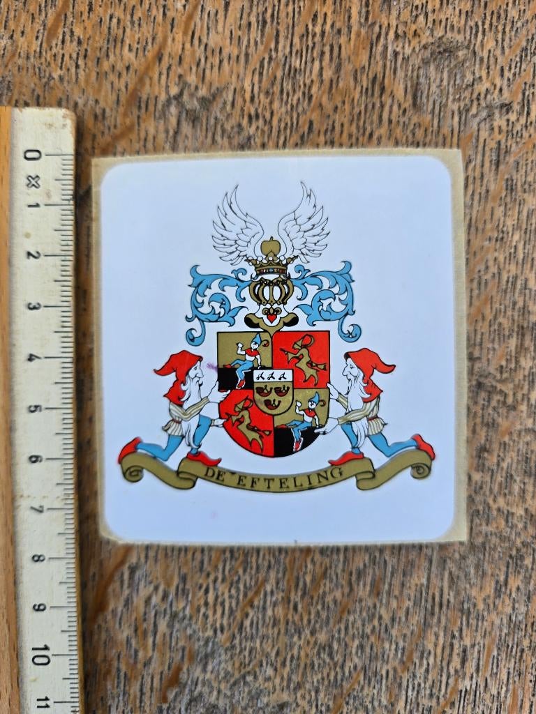 Efteling sticker wapenschild, Ophalen of Verzenden, Nieuw, Overige typen