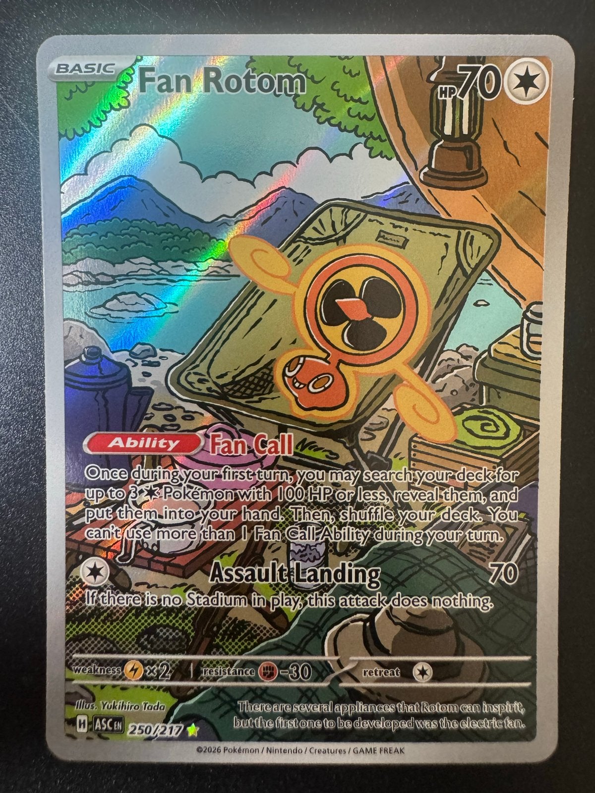 Fan Rotom 250/217 - Pokémon Kaart - Nieuwstaat, Ophalen of Verzenden, Nieuw, Losse kaart, Foil