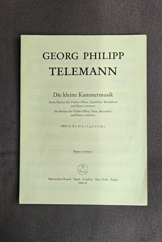 Georg Philipp Telemann - Die kleine Kammermusik, Muziek en Instrumenten, Bladmuziek, Klassiek, Les of Cursus, Ophalen of Verzenden