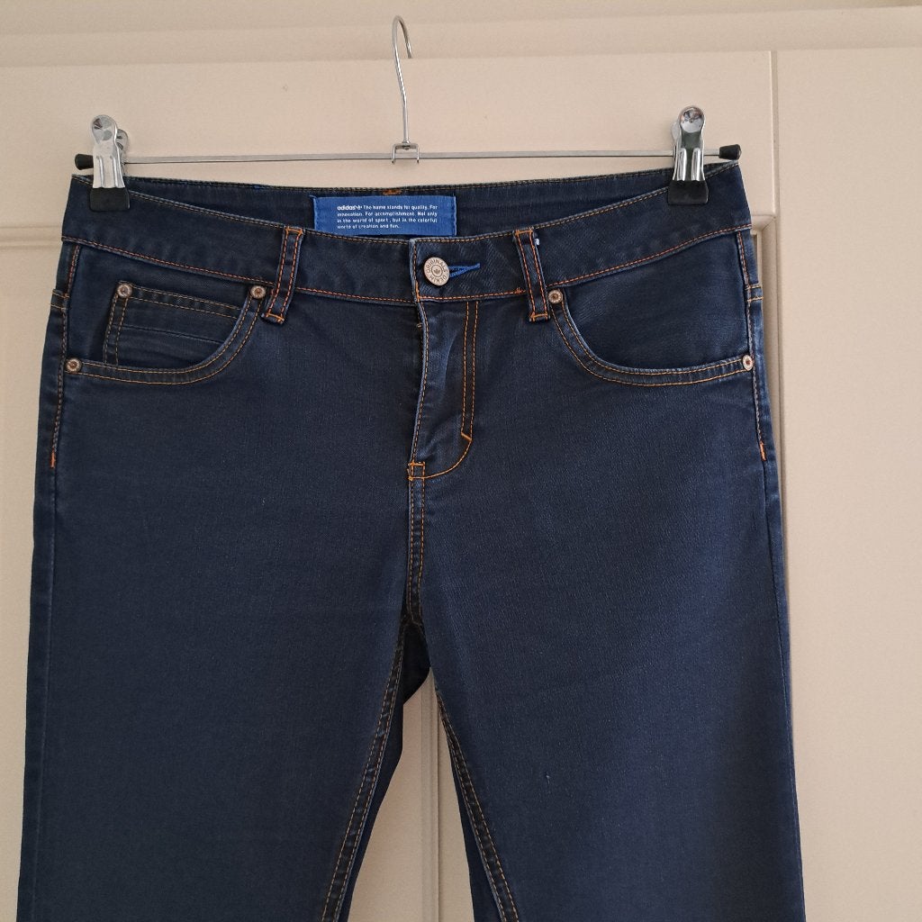 Adidas stretch jeans donker blauw slim fit mt 28 S nr 44692, ., Ophalen of Verzenden, Zo goed als nieuw, W28 - W29 (confectie 36)