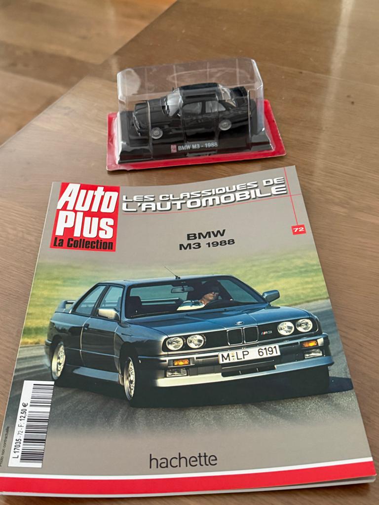 BMW M3 1988 Modelauto met Auto Plus Magazine, Ophalen of Verzenden, Nieuw, Auto, Overige merken
