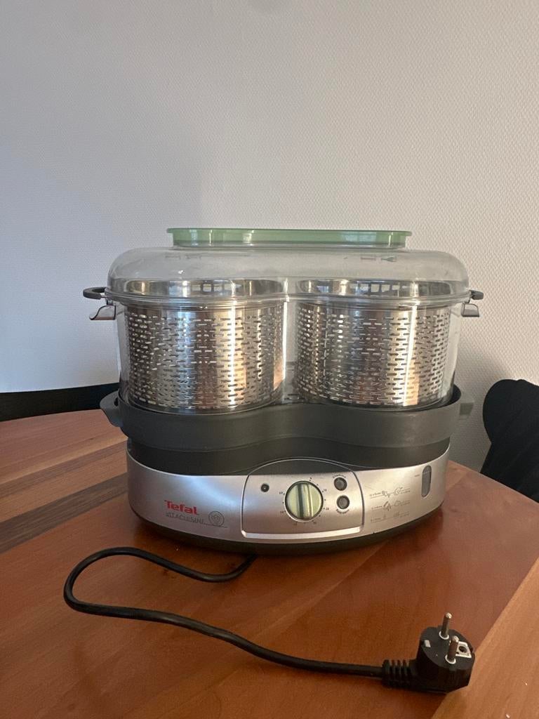 Tefal Vitacuisine Stoomkoker met 2 RVS manden, Ophalen of Verzenden, Zo goed als nieuw
