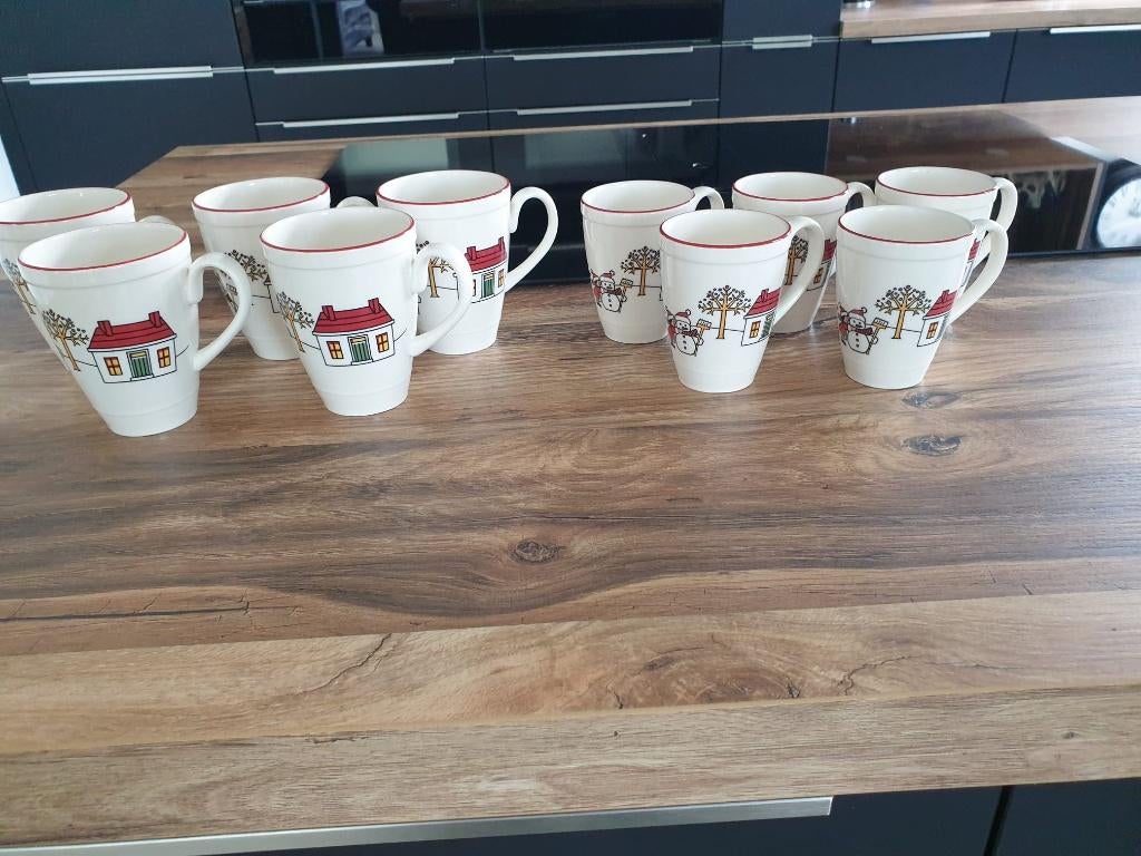 Windsor christmas kerst bekers mokken Blokker, Huis en Inrichting, Keuken | Servies, Overige typen, Nieuw, Ophalen of Verzenden