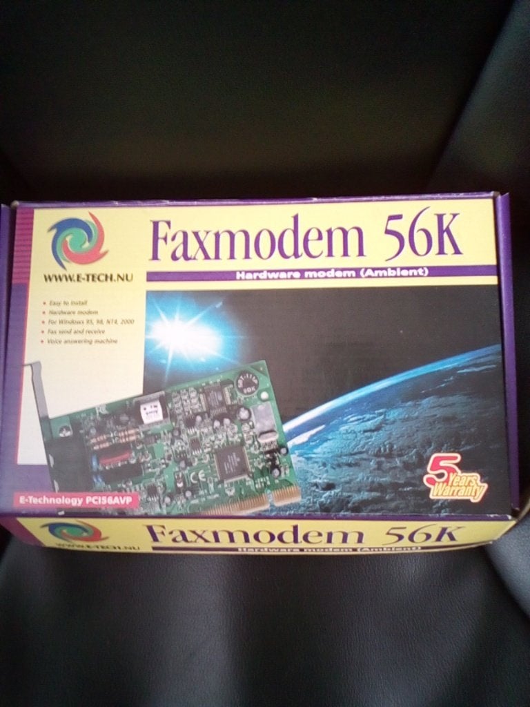 Fax modem 56K, Verzenden, Nieuw, Router, E-TECH