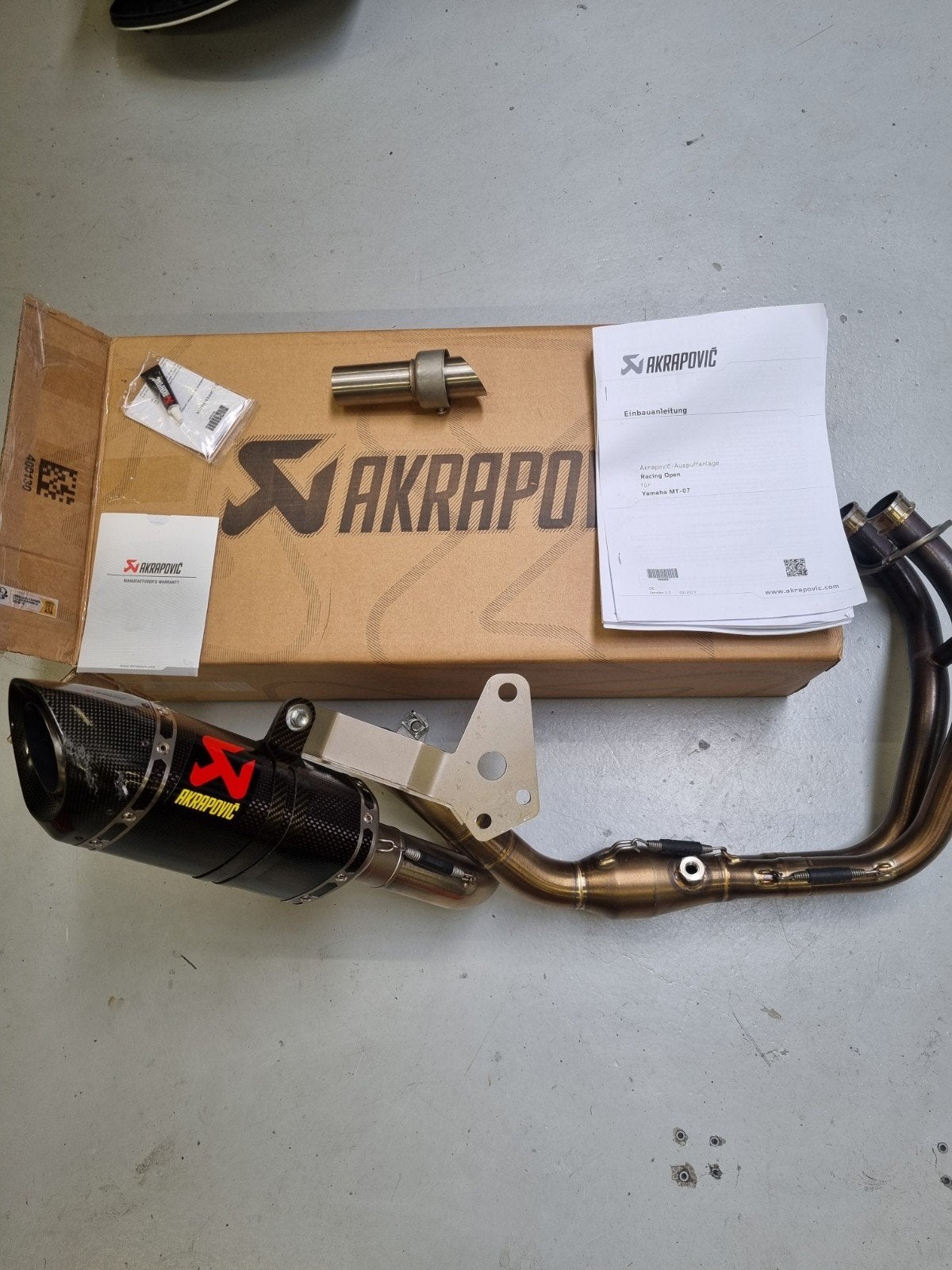 Akrapovic Racing Line Yamaha MT-07 (2014-2020), Motoren, Ophalen of Verzenden, Gebruikt