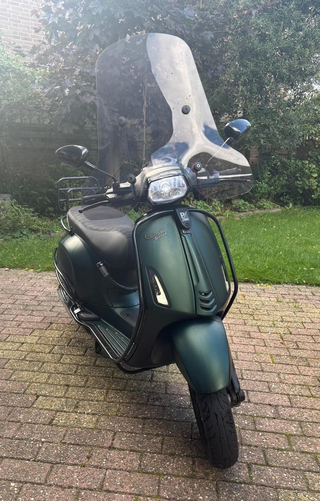 Vespa sprint matgroen, Fietsen en Brommers, Ophalen, Gebruikt, Vespa S, Benzine