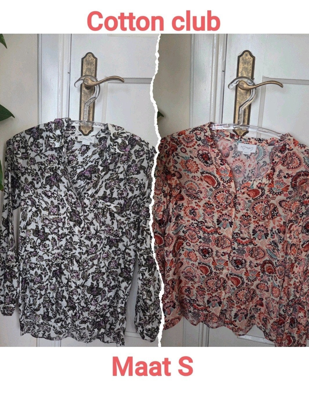 cotton club blouse maat S, Verzenden, Beige, Maat 36 (S), Cotton Club