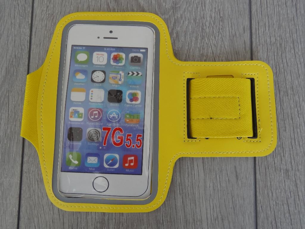 NIEUW! Telefoonhoesje/Sportarmband Geel >Snelle Verzending!<, Ophalen of Verzenden, Nieuw, Hoesje of Tasje