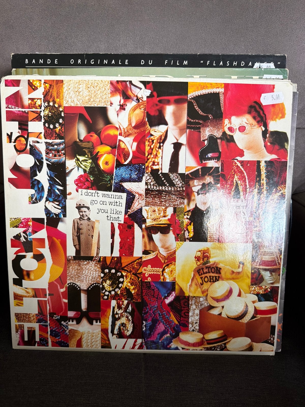 KG.   Elton John - Flashdance Soundtrack LP, Ophalen of Verzenden, Gebruikt, Pop, Soundtrack