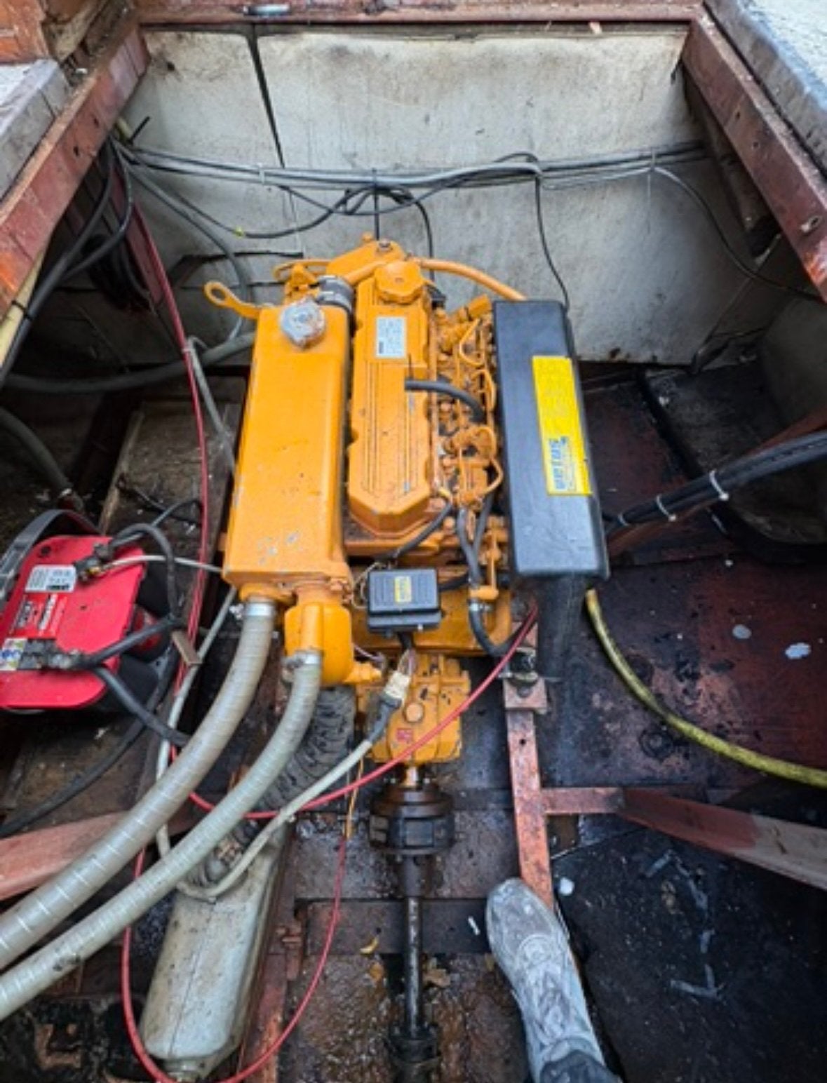 Vetus M4.17 42 pk 4 cilinder scheepsdieselmotor, Watersport en Boten, Ophalen, Gebruikt, Binnenboordmotor, Diesel